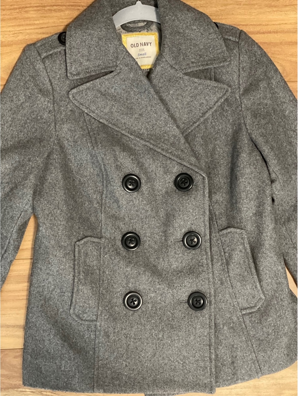 Y2K Old Navy Double Breasted Wool Pea Coat small cute office core fall coat